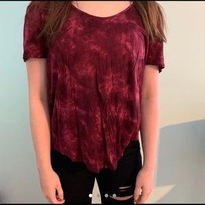 hollister tie dye top